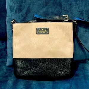 Kate Spade pink and black shoulder bag